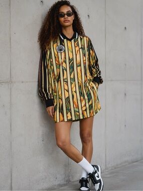 adidas dress olive green ADIDAS Originals Tee Dress Bangkok Dry-Clean Collab Women's Sz XS Camo Black for sale online